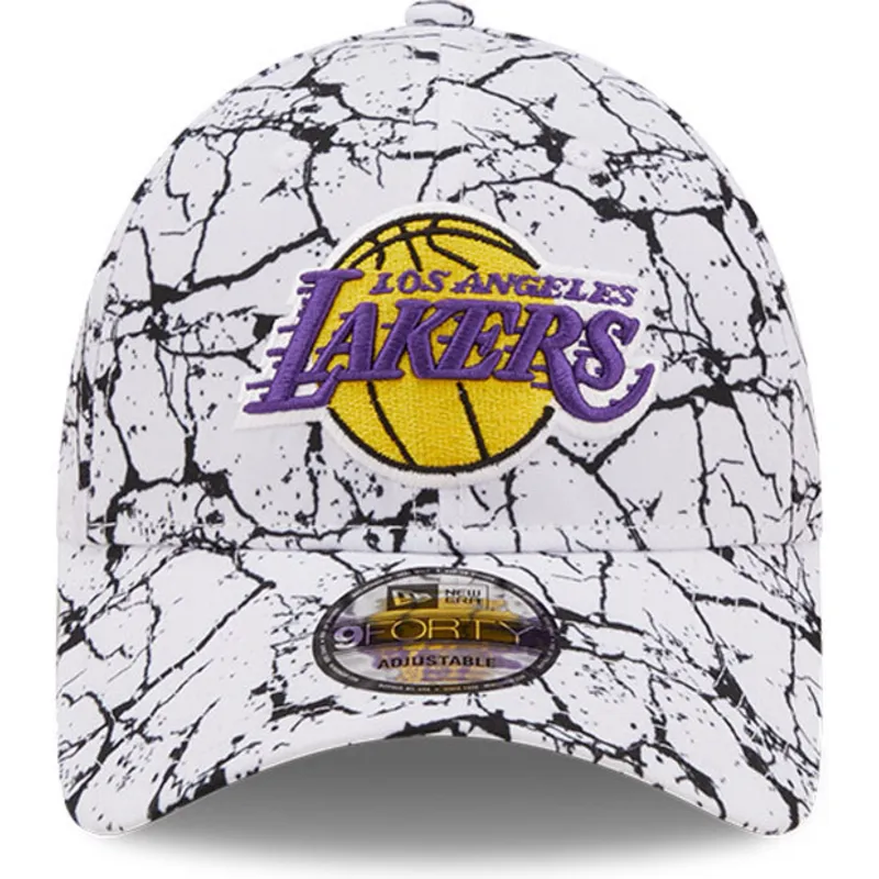 siltovka-zaoblena-biely-nastavitelny-9forty-marble-los-angeles-lakers-nba-new-era