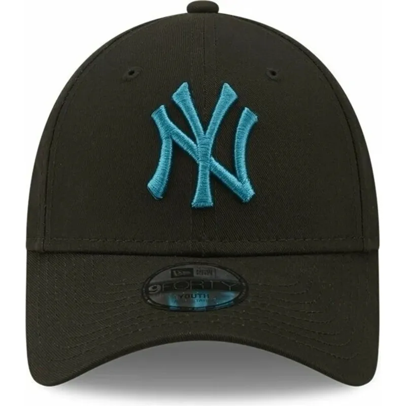 siltovka-zaoblena-cierna-nastavitelny-pre-deti-9forty-league-essential-new-york-yankees-mlb-new-era