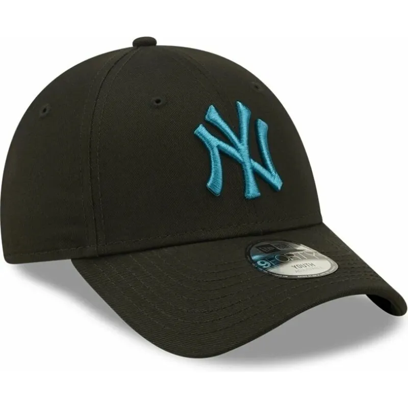 siltovka-zaoblena-cierna-nastavitelny-pre-deti-9forty-league-essential-new-york-yankees-mlb-new-era