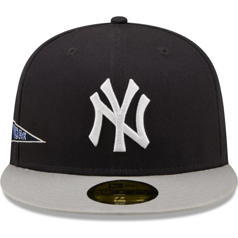 marineblaue-und-graue-anliegende-flat-cap-59fifty-team-city-patch-der-new-york-yankees-mlb-von-new-era