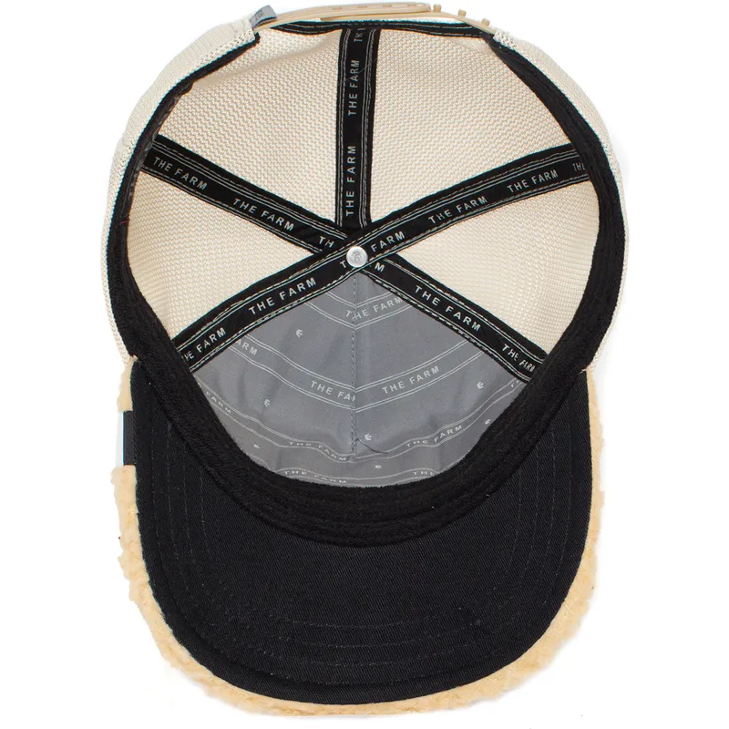 cap-zaoblena-beige-snapback-de-borreguillo-oso-peluche-teddy-first-best-friend-the-farm-the-farm-de-goorin-bros