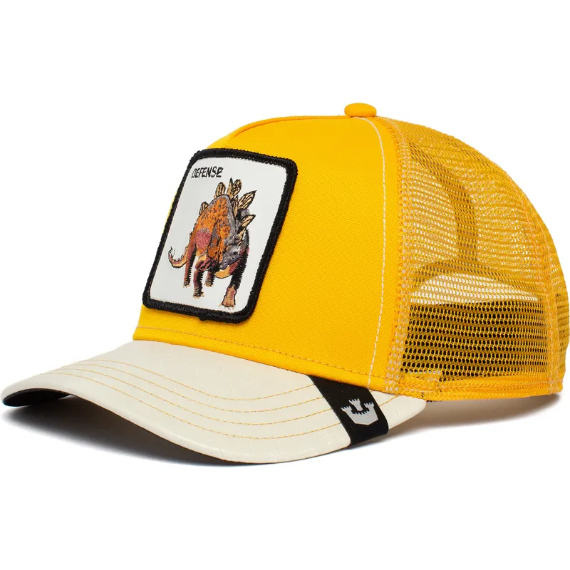 siltovka-zaoblena-zlta-snapback-defense-roofed-lizard-the-farm-goorin-bros
