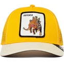siltovka-zaoblena-zlta-snapback-defense-roofed-lizard-the-farm-goorin-bros