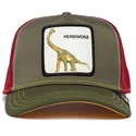 grune-und-rote-trucker-mutze-dinosaurier-diplodocus-herbivore-thunder-lizard-the-farm-von-goorin-bros