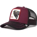 siltovka-zaoblena-cervena-snapback-the-bull-the-farm-goorin-bros