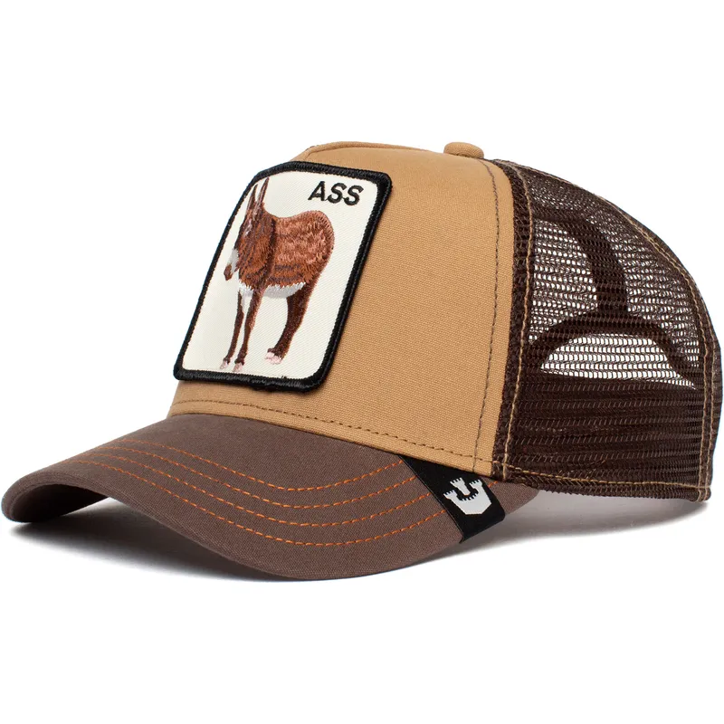 siltovka-zaoblena-hneda-snapback-the-ass-the-farm-goorin-bros
