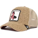 goorin-bros-kinder-trucker-cap-aus-braunem-sherpa-mit-pluschpferd-horse-play-little-horsey-the-farm