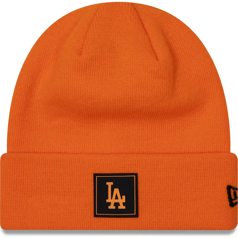 ciapka-oranzova-neon-team-cuff-los-angeles-dodgers-mlb-new-era