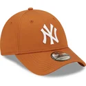 siltovka-zaoblena-hneda-nastavitelny-9forty-league-essential-new-york-yankees-mlb-new-era