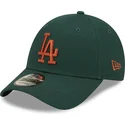 siltovka-zaoblena-zelena-nastavitelny-9forty-league-essential-los-angeles-dodgers-mlb-new-era