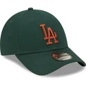siltovka-zaoblena-zelena-nastavitelny-9forty-league-essential-los-angeles-dodgers-mlb-new-era