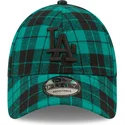 siltovka-zaoblena-zelena-nastavitelny-9forty-plaid-los-angeles-dodgers-mlb-new-era