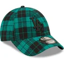 siltovka-zaoblena-zelena-nastavitelny-9forty-plaid-los-angeles-dodgers-mlb-new-era