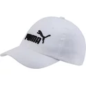 puma-curved-brim-youth-essentials-white-adjustable-cap