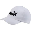 weisse-verstellbare-curved-cap-fur-kinder-essentials-von-puma