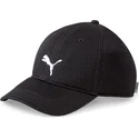 schwarze-verstellbare-training-mesh-kappe-mit-gebogenem-schirm-von-puma