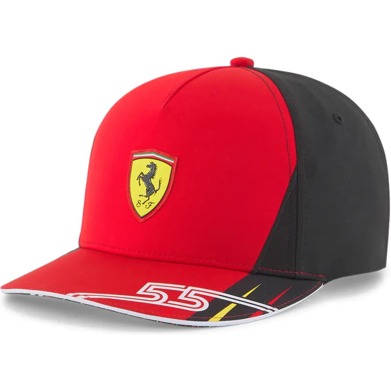siltovka-zaoblena-cervena-snapback-sf-carlos-sainz-ferrari-formula-1-puma