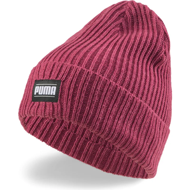 ciapka-cervena-ribbed-classic-cuff-puma
