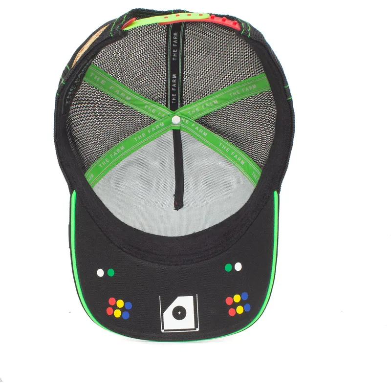 siltovka-zaoblena-cierna-snapback-one-hundred-bug-blaster-the-farm-goorin-bros