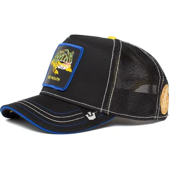 Trucker Cap schwarz und blau Frosch Big Mouth Puck Yeah...