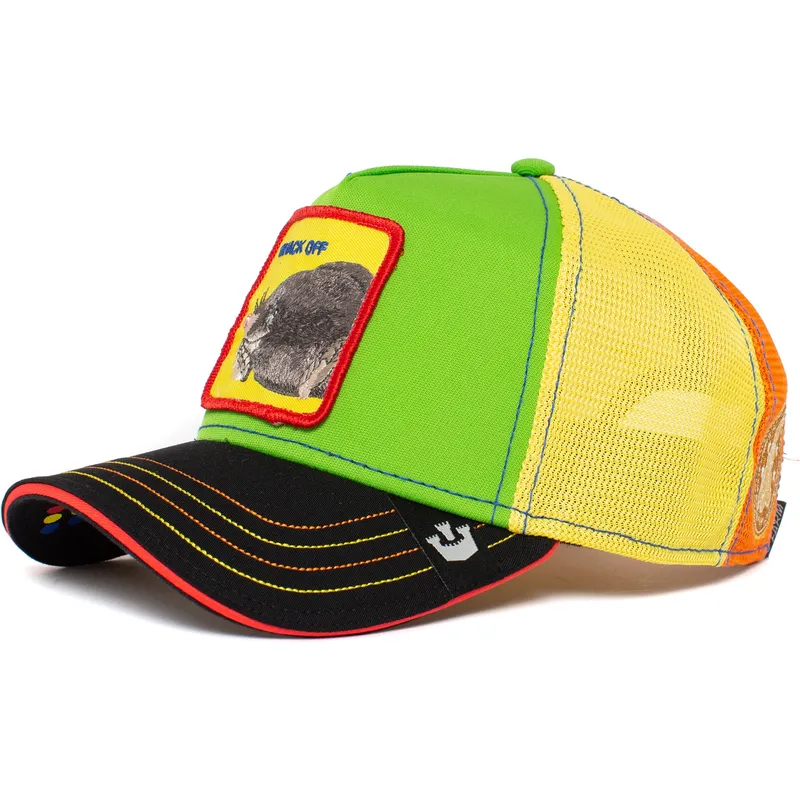 siltovka-zaoblena-zelena-snapback-whack-off-holey-moley-the-farm-goorin-bros