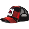 siltovka-zaoblena-cervena-snapback-lady-plaidy-bug-the-farm-goorin-bros