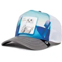 blaue-und-graue-trucker-mutze-schneeeule-ice-cold-geometric-iceberg-the-farm-von-goorin-bros
