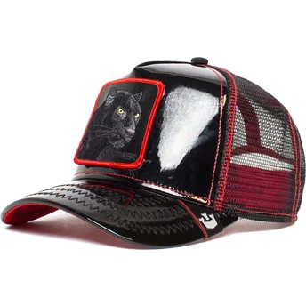 siltovka-zaoblena-cierna-snapback-black-panther-power-forever-patent-leather-the-farm-goorin-bros