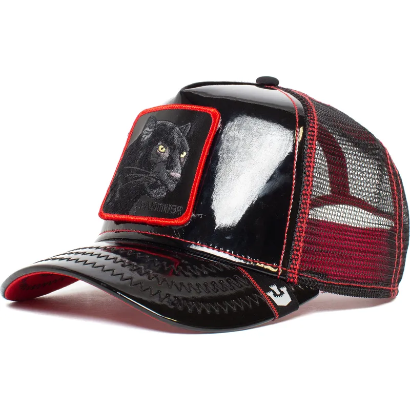 siltovka-zaoblena-cierna-snapback-black-panther-power-forever-patent-leather-the-farm-goorin-bros