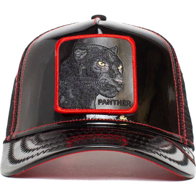 siltovka-zaoblena-cierna-snapback-black-panther-power-forever-patent-leather-the-farm-goorin-bros