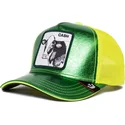 grune-und-gelbe-trucker-kappe-mit-kuh-cash-shine-metallic-the-farm-von-goorin-bros