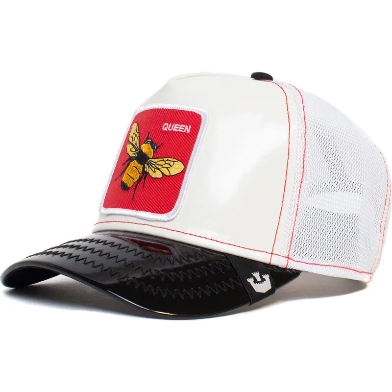 siltovka-zaoblena-biely-snapback-the-red-queen-patent-leather-the-farm-goorin-bros siltovka-zaoblena-biely-snapback-the-red-queen-patent-leather-the-farm-goorin-bros