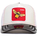 siltovka-zaoblena-biely-snapback-the-red-queen-patent-leather-the-farm-goorin-bros