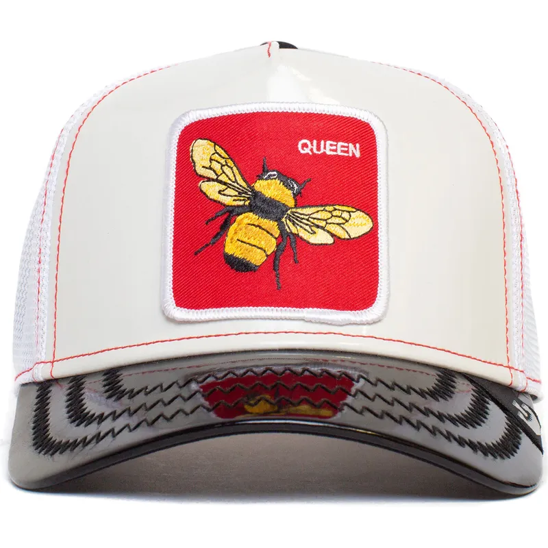 siltovka-zaoblena-biely-snapback-the-red-queen-patent-leather-the-farm-goorin-bros siltovka-zaoblena-biely-snapback-the-red-queen-patent-leather-the-farm-goorin-bros