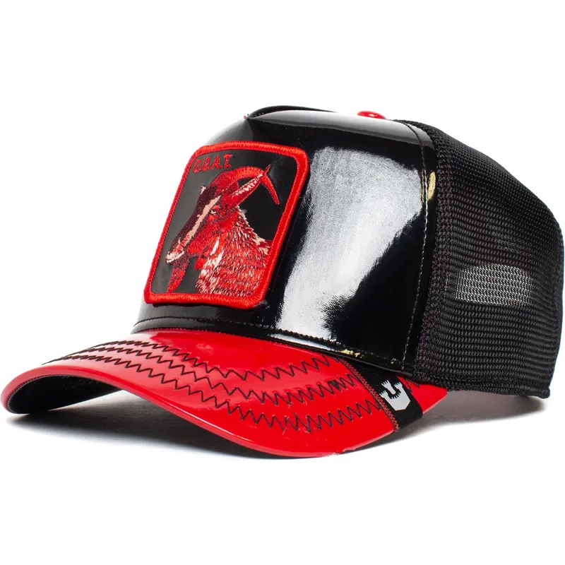 siltovka-zaoblena-cierna-snapback-goat-goaty-mcgoatface-patent-leather-the-farm-goorin-bros