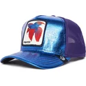 siltovka-zaoblena-modra-snapback-siam-fighter-blue-light-metallic-the-farm-goorin-bros