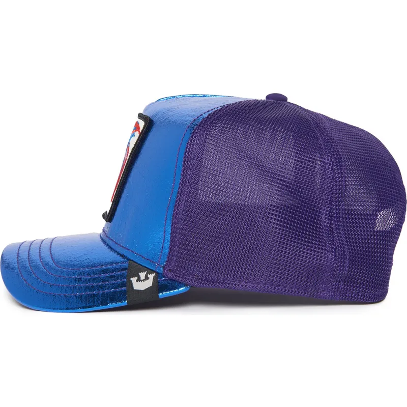 siltovka-zaoblena-modra-snapback-siam-fighter-blue-light-metallic-the-farm-goorin-bros