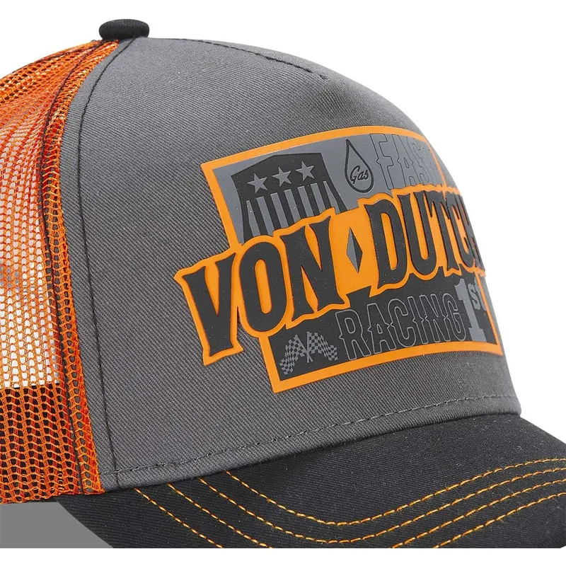 siltovka-zaoblena-siva-snapback-fast-racing-arac-gre-von-dutch