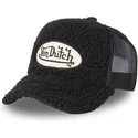 siltovka-zaoblena-cierna-snapback-fur1-von-dutch
