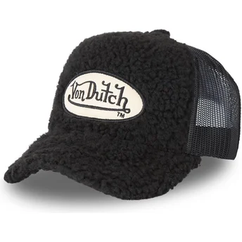 siltovka-zaoblena-cierna-snapback-fur1-von-dutch