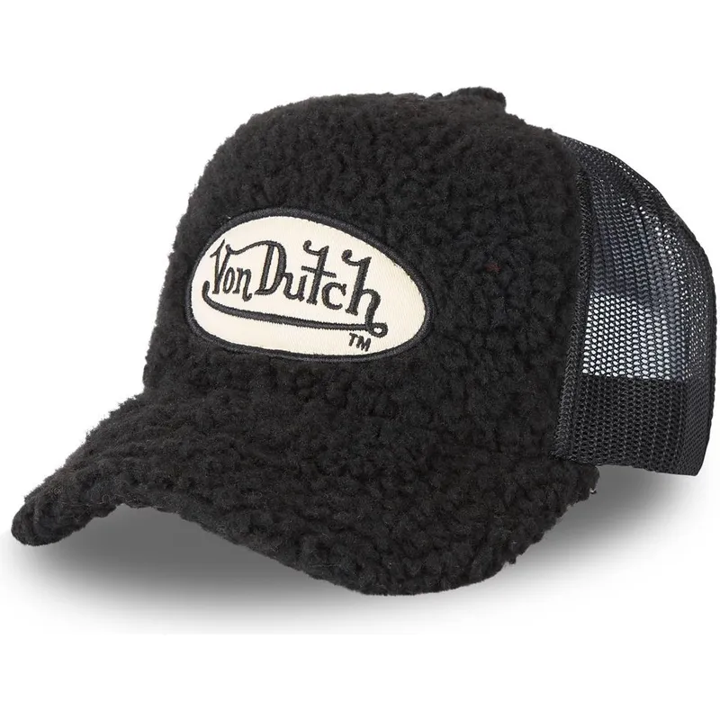 siltovka-zaoblena-cierna-snapback-fur1-von-dutch