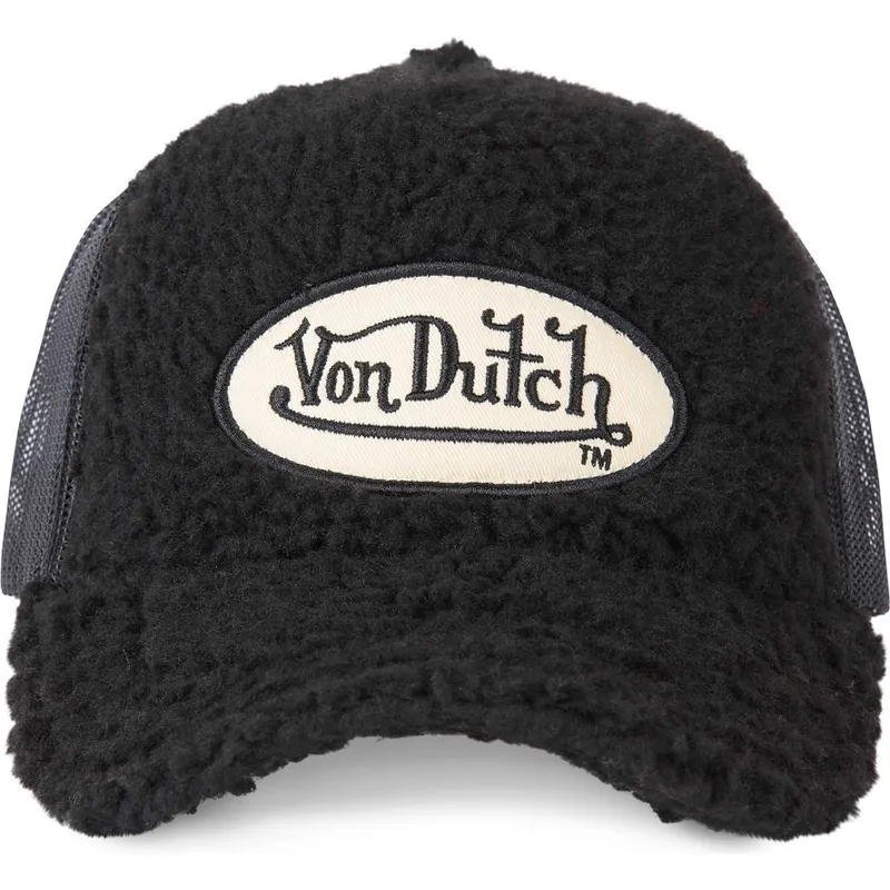 siltovka-zaoblena-cierna-snapback-fur1-von-dutch