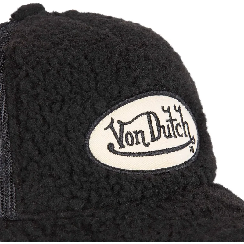 siltovka-zaoblena-cierna-snapback-fur1-von-dutch