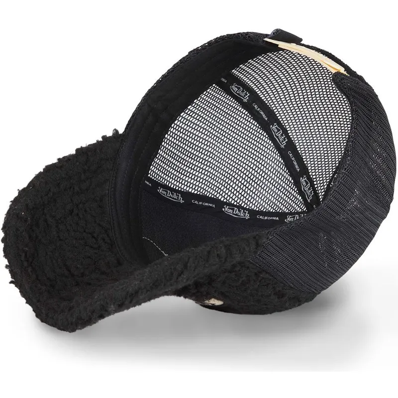 siltovka-zaoblena-cierna-snapback-fur1-von-dutch