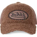 siltovka-zaoblena-hneda-snapback-fur2-von-dutch
