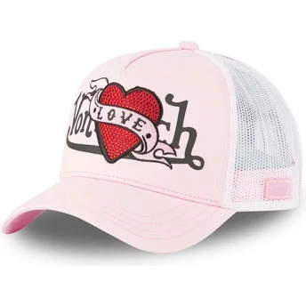 Cap zaoblená pink snapback Von Dutch