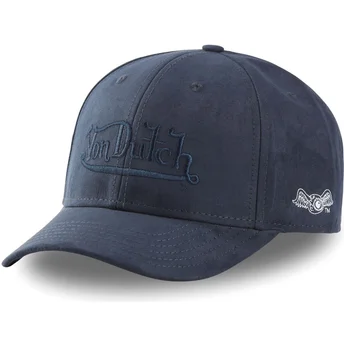 siltovka-zaoblena-tmavomodra-snapback-suedine1-von-dutch