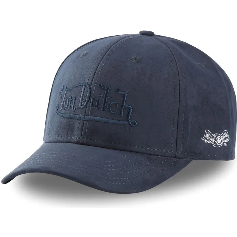 siltovka-zaoblena-tmavomodra-snapback-suedine1-von-dutch