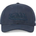 siltovka-zaoblena-tmavomodra-snapback-suedine1-von-dutch