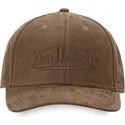 siltovka-zaoblena-hneda-snapback-suedine3-von-dutch